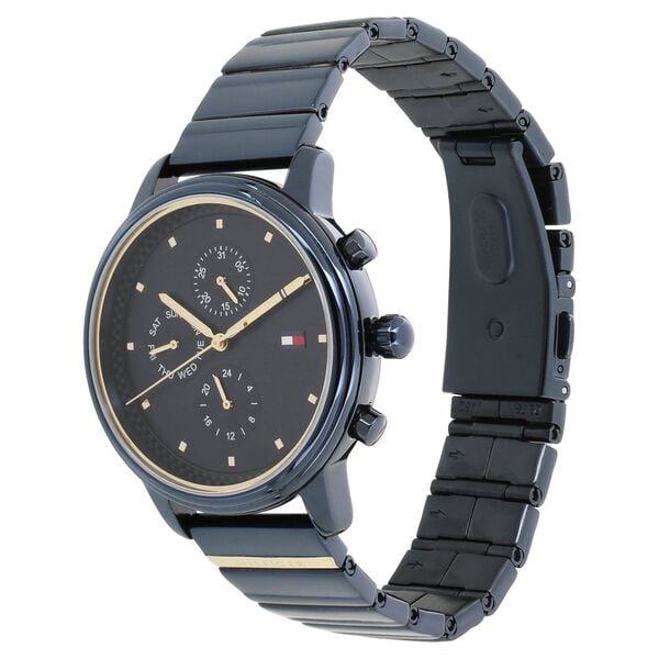Tommy Hilfiger NETH1781893 Analog Quartz Women’s Watch with Blue Dial and Blue Stainless Steel Strap
