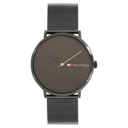 Tommy Hilfiger TH1791464 Men's Analog Watch Black Dial Black Metal Strap Men’s Watch