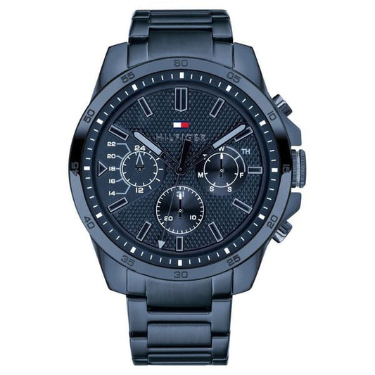 Tommy Hilfiger NETH1791560 Men Blue Dial Stainless Steel Strap Quartz Watch