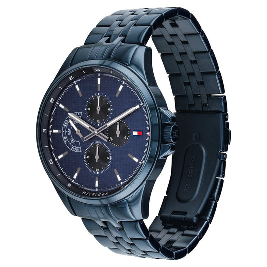 Tommy Hilfiger NTTH1791618 Shawn Men's Blue Dial Blue Stainless Steel Multifunction Watch