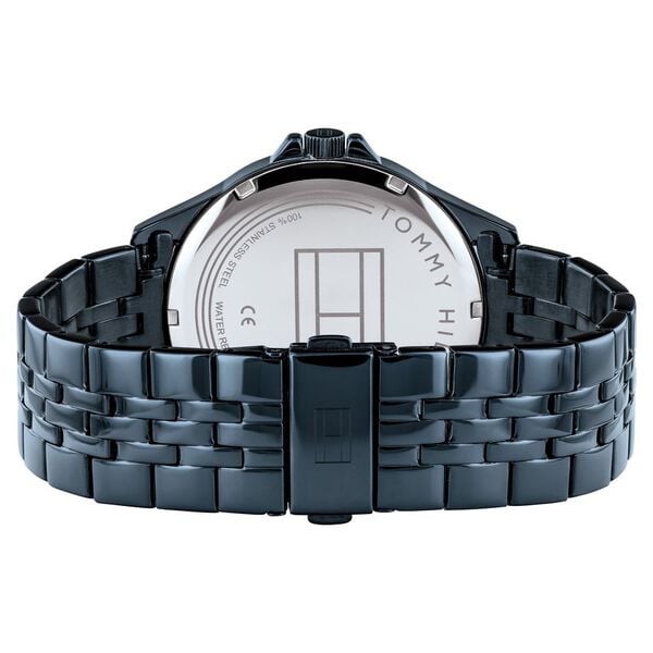 Tommy Hilfiger NETH1791618 Analog Quartz Men’s Watch with Blue Dial and Blue Stainless Steel Strap