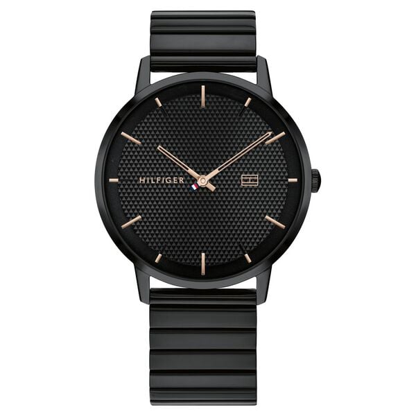 Tommy Hilfiger NETH1791655 Men Black Dial Stainless Steel Strap Quartz Watch