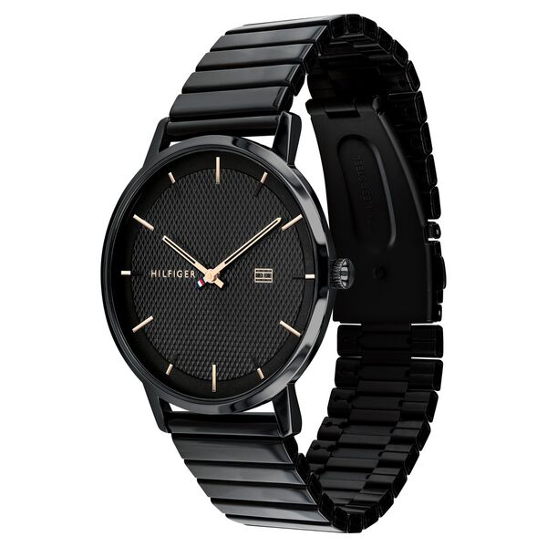 Tommy Hilfiger NETH1791655 Men Black Dial Stainless Steel Strap Quartz Watch