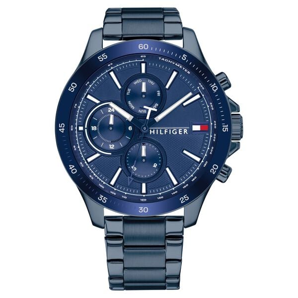 Tommy Hilfiger NETH1791720 Men Blue Dial Stainless Steel Strap Multifunction Quartz Watch
