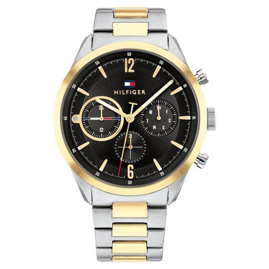 Tommy Hilfiger NETH1791944 Men Black Dial Stainless Steel Strap Multifunction Watch