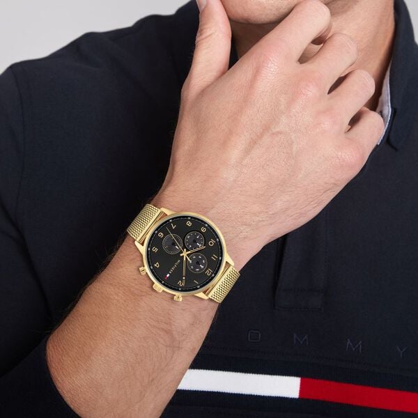 Tommy Hilfiger NDTH1791989 Men Black Dial Stainless Steel Multifunction Watch