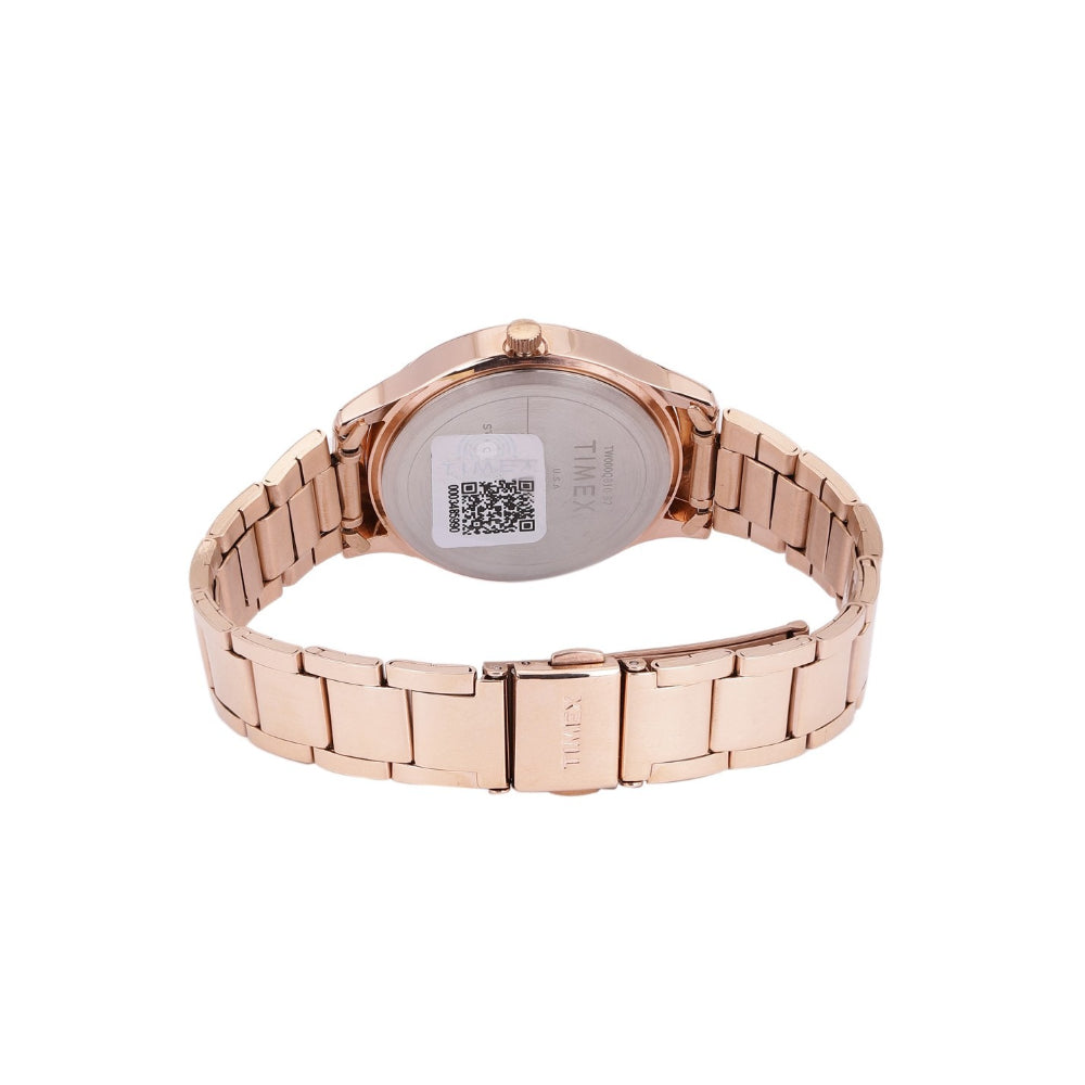 Timex TW000Q810 Women’s Rose-Gold Dial Stainless Steel Multifunction Watch