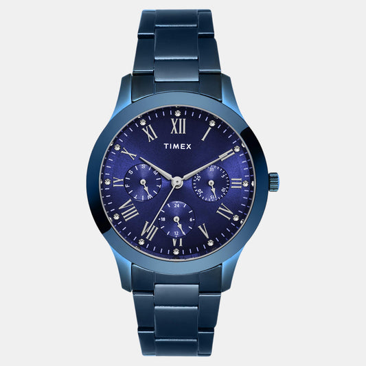Timex TW000Q819 Women’s Navy Blue Multifunction Quartz Watch