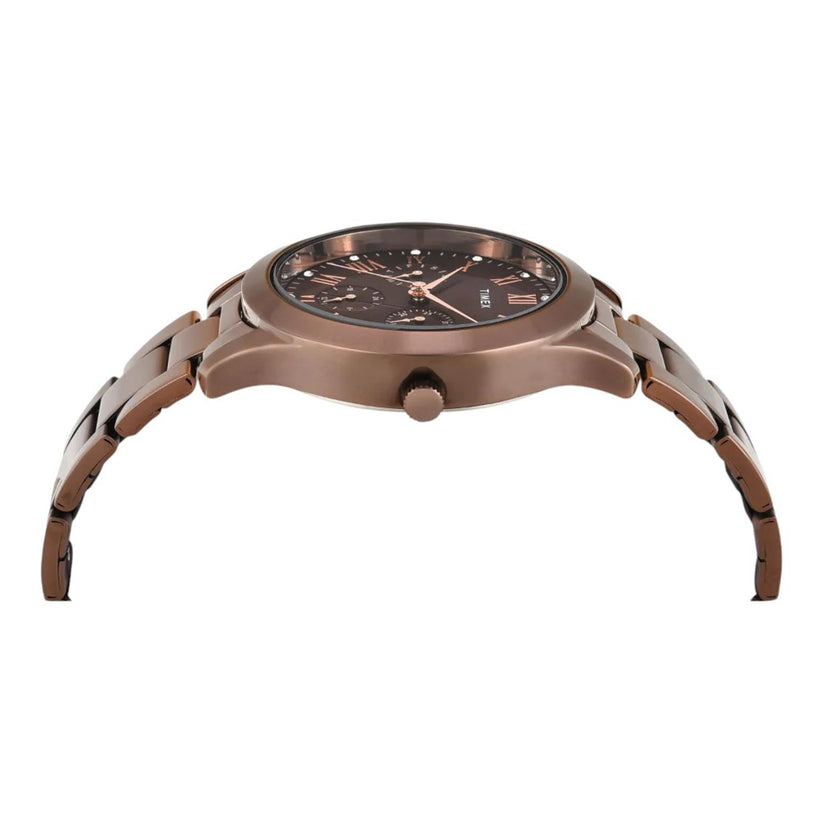 Timex TW000Q820 Women’s Brown Dial Quartz Multifunction Watch