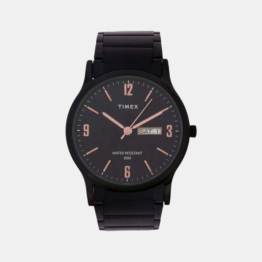 Timex TW000R438 Men’s Black Dial Black Stainless Steel Analog Watch