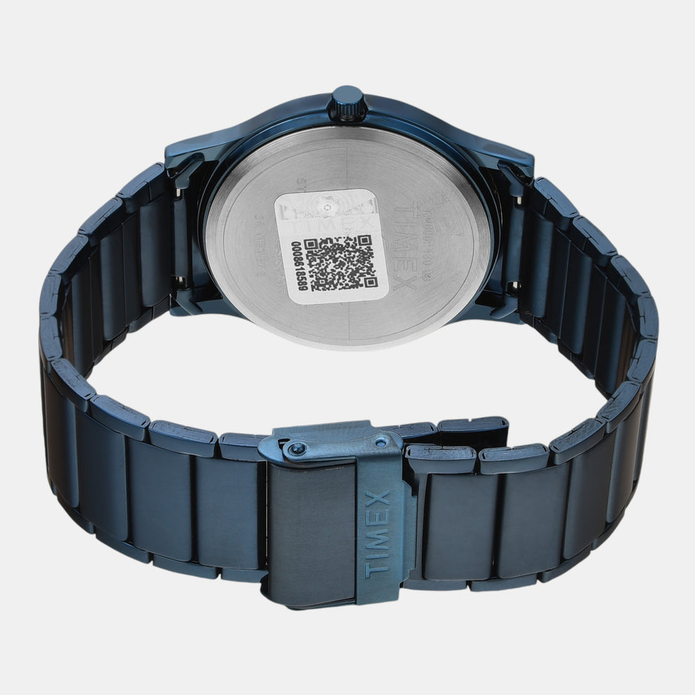Timex TW000R460 Men’s Navy Blue Dial Quartz Analog Watch