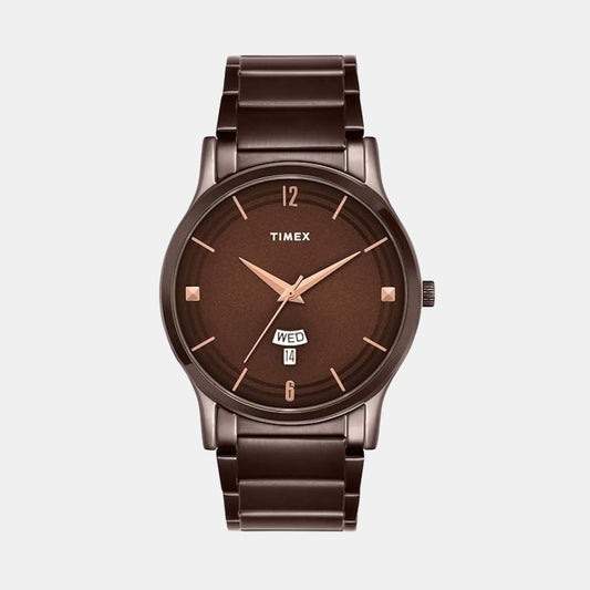 Timex TW000R461 Men’s Brown Dial Quartz Analog Watch