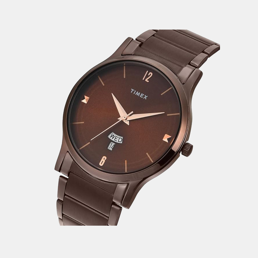 Timex TW000R461 Men’s Brown Dial Quartz Analog Watch