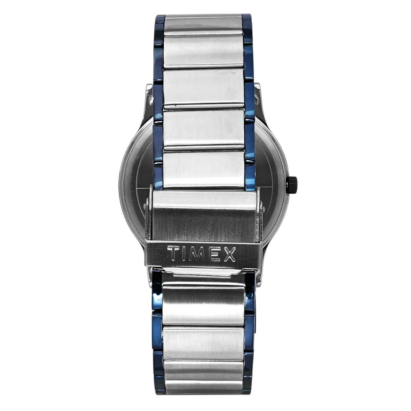 Timex TW000R467 Men’s Silver Dial Analog Watch with Stainless Steel Strap