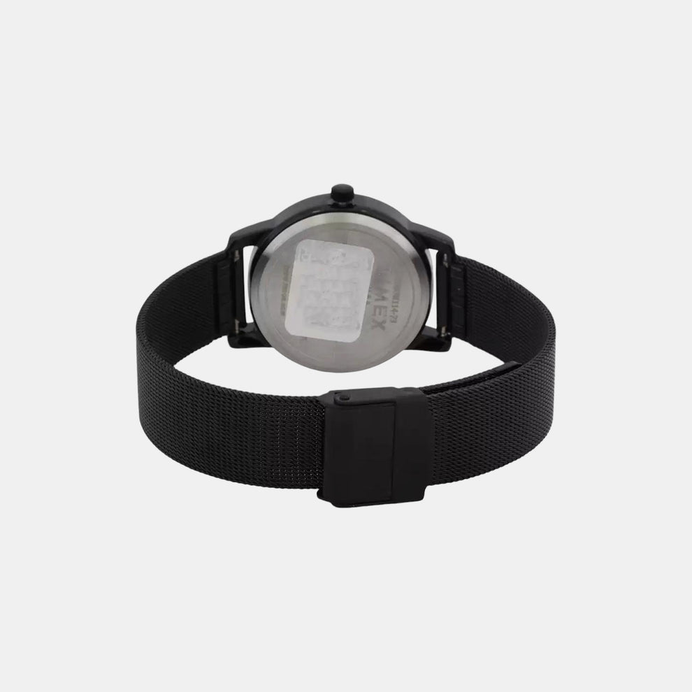 Timex TW000W114 Women’s Black Dial Stainless-Steel Mesh Analog Watch