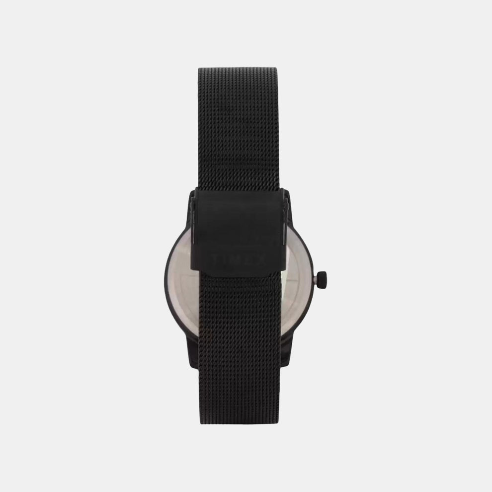Timex TW000W114 Women’s Black Dial Stainless-Steel Mesh Analog Watch