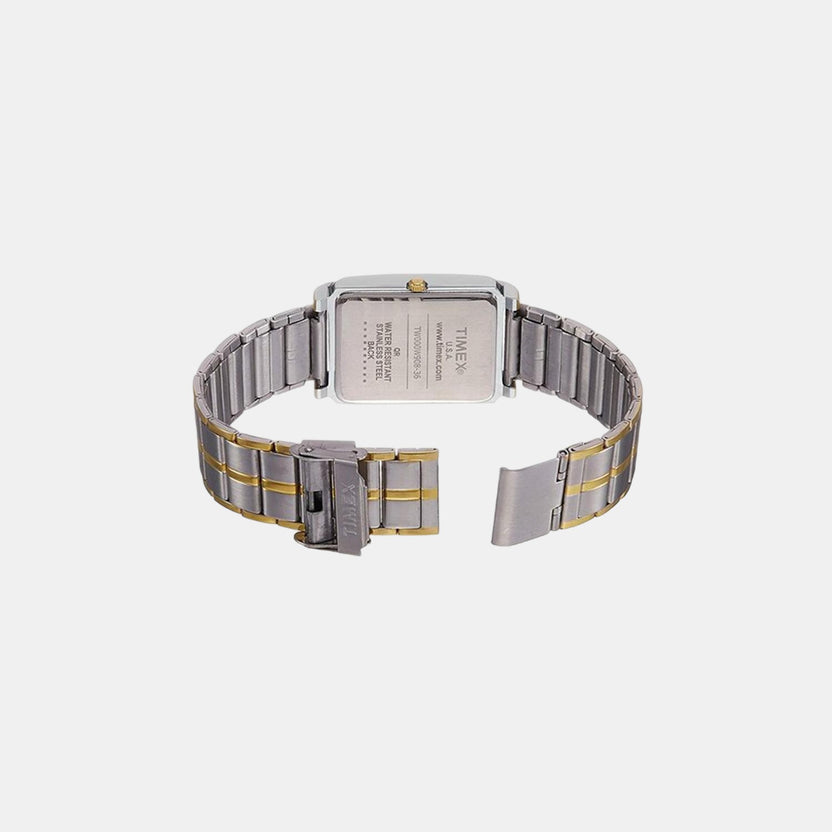Timex TW000W908 Quartz Analog Silver Dial Two-Tone Stainless Steel Strap Watch for Men