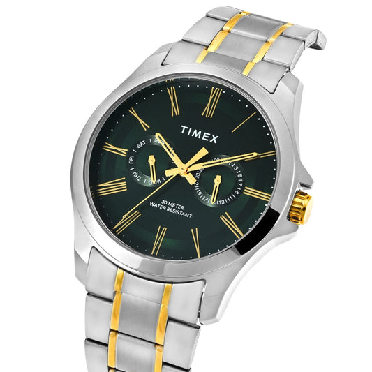 Timex TW000X130 Men’s Green Dial Quartz Analog Watch