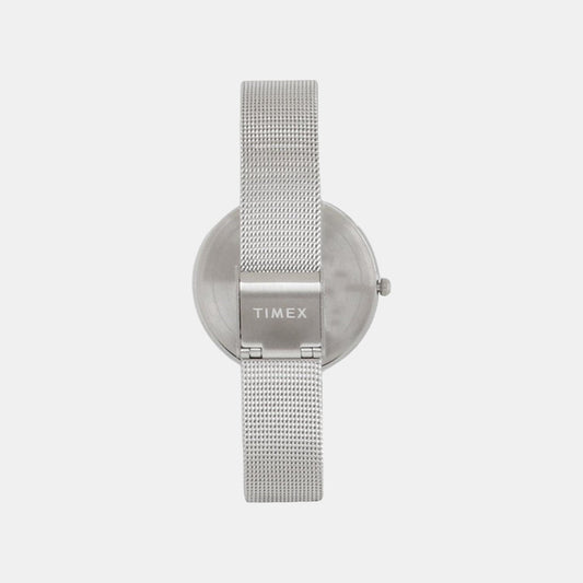Timex TW000X217 Women’s Pink Dial Analog Stainless Steel Watch
