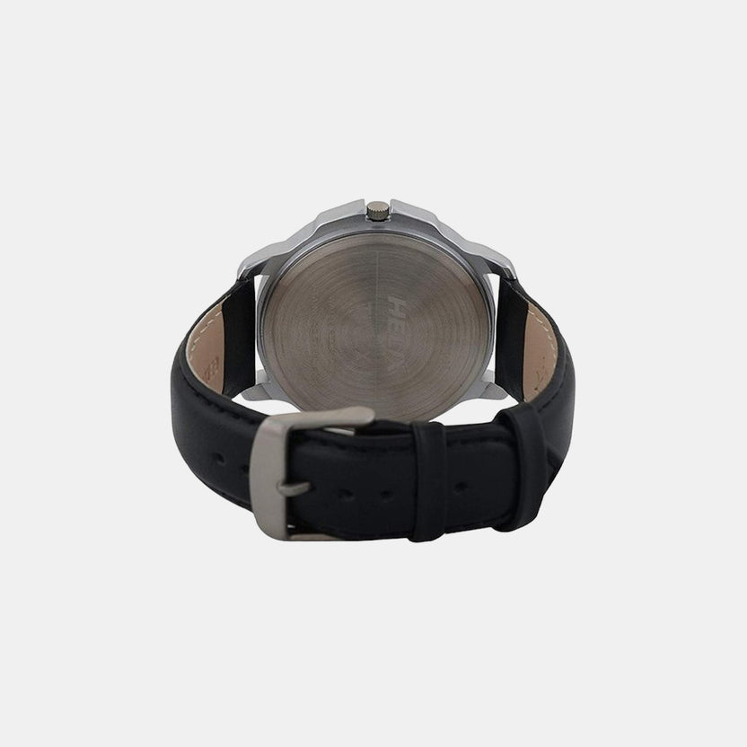 Timex TW027HG01 Quartz Analog Black Dial Leather Strap Watch for Men