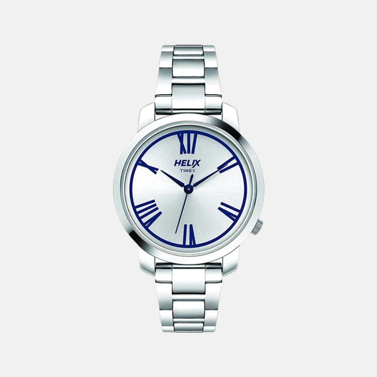 Timex TW032HL11 Analog Quartz Watch for Women – Silver Dial, Silver Stainless Steel Strap