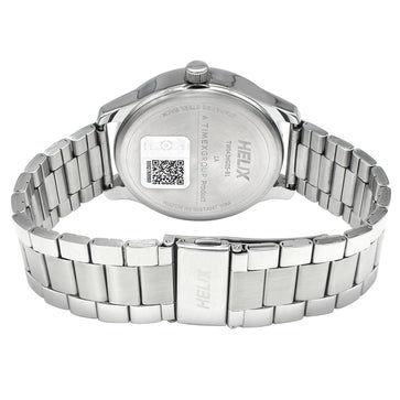 Timex TW043HG05 Analog Quartz Watch for Men – Silver Dial, Silver Stainless Steel Bracelet