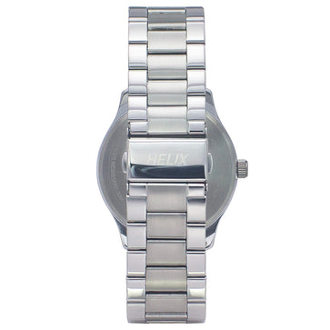 Timex TW043HG05 Analog Quartz Watch for Men – Silver Dial, Silver Stainless Steel Bracelet