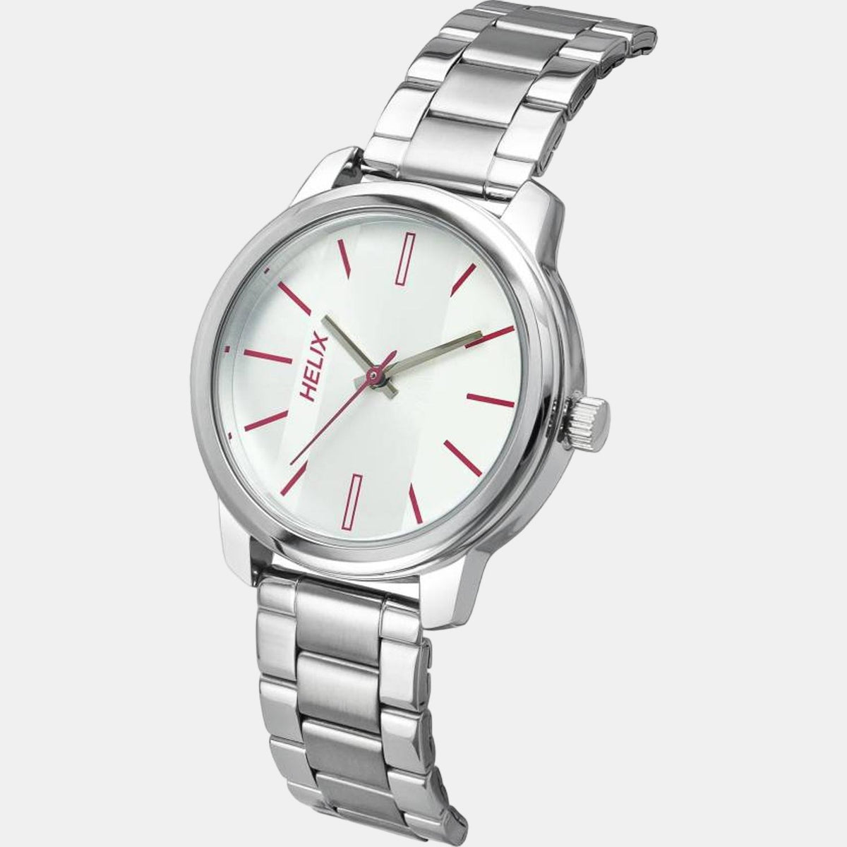Timex TW048HL05 Analog Quartz Watch for Women – Silver Dial, Silver Bracelet