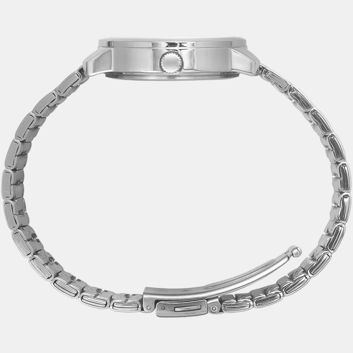 Timex TW048HL05 Analog Quartz Watch for Women – Silver Dial, Silver Bracelet