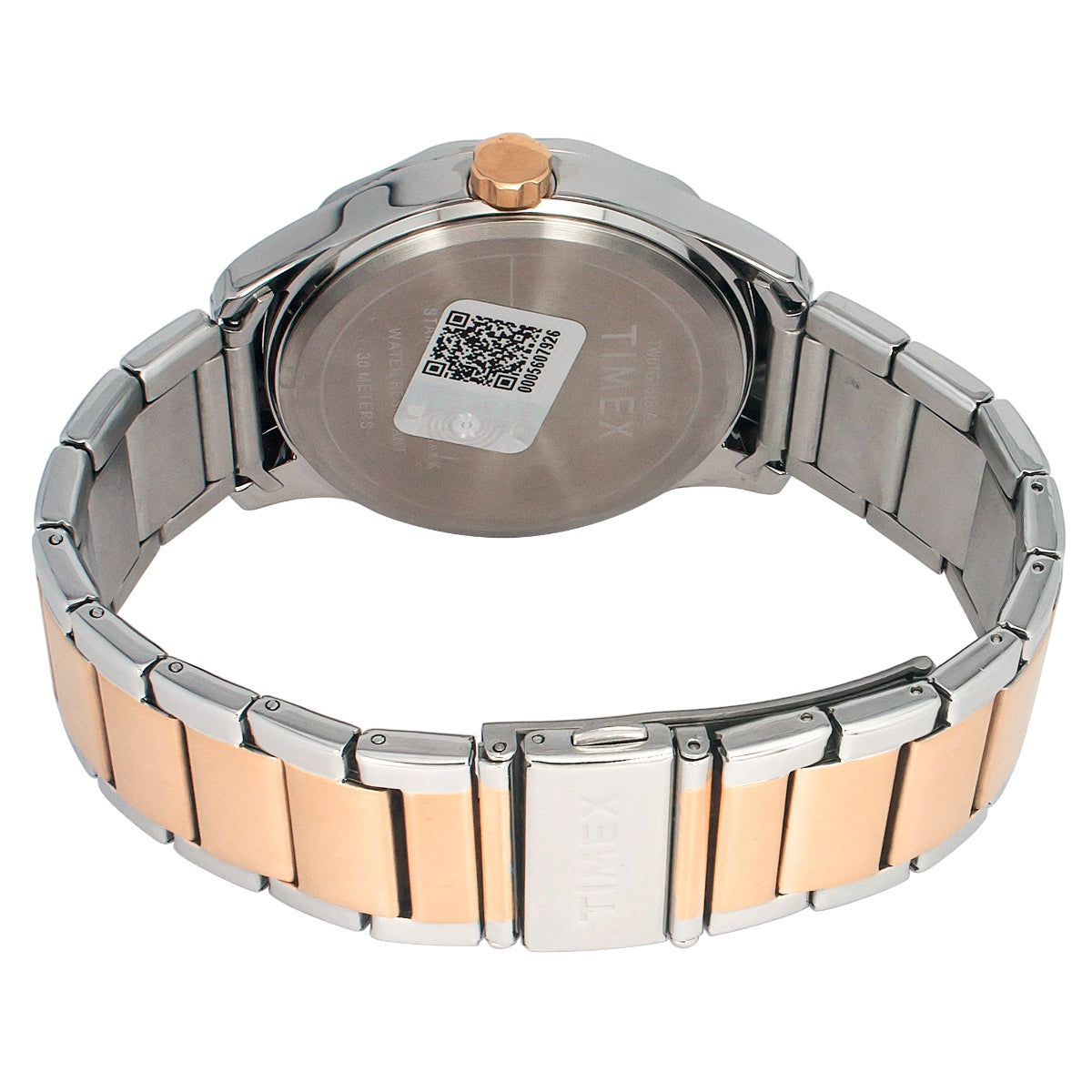 Timex TW0TG7617 Mens Black Dial Quartz Chronograph Watch Stainless Steel Two Tone Bracelet Round Case Watch
