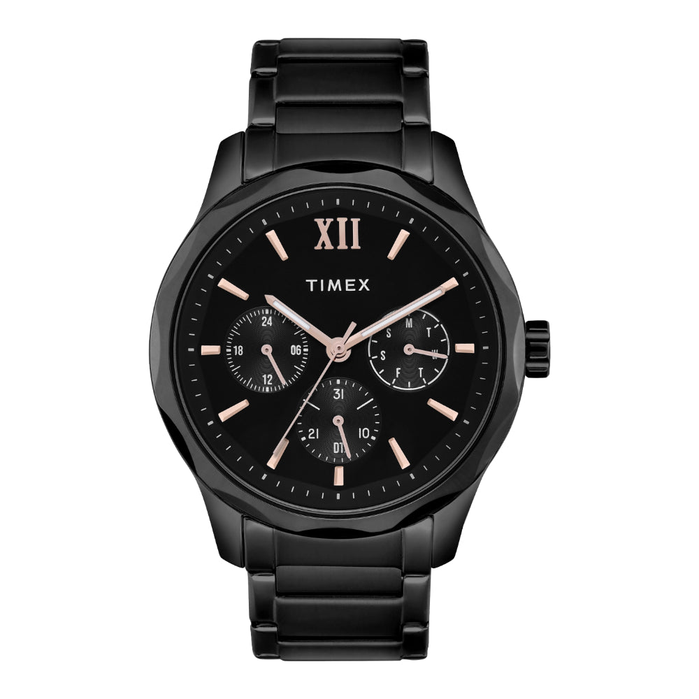 Timex TW0TG7625 Men’s Black Dial Quartz Multifunction Watch