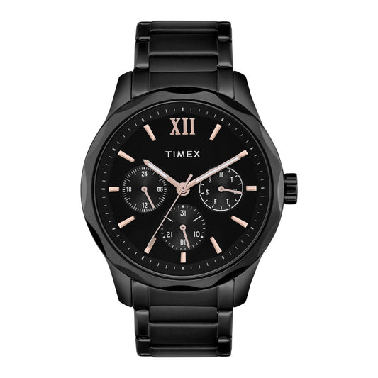 Timex TW0TG7625 Men’s Black Dial Quartz Multifunction Watch