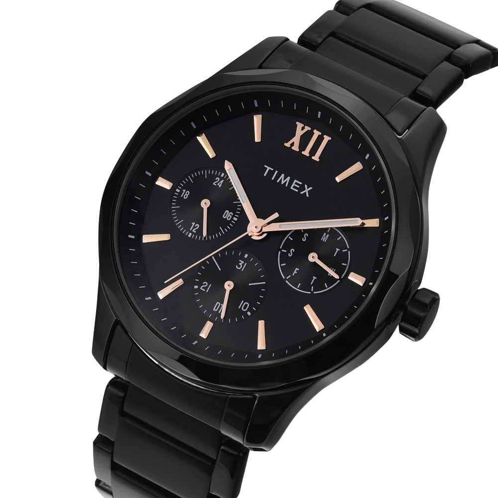 Timex TW0TG7625 Men’s Black Dial Quartz Multifunction Watch
