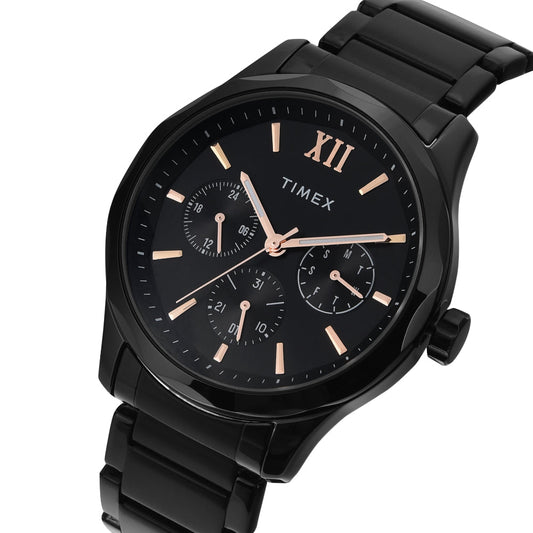 Timex TW0TG7625 Men’s Black Dial Quartz Multifunction Watch