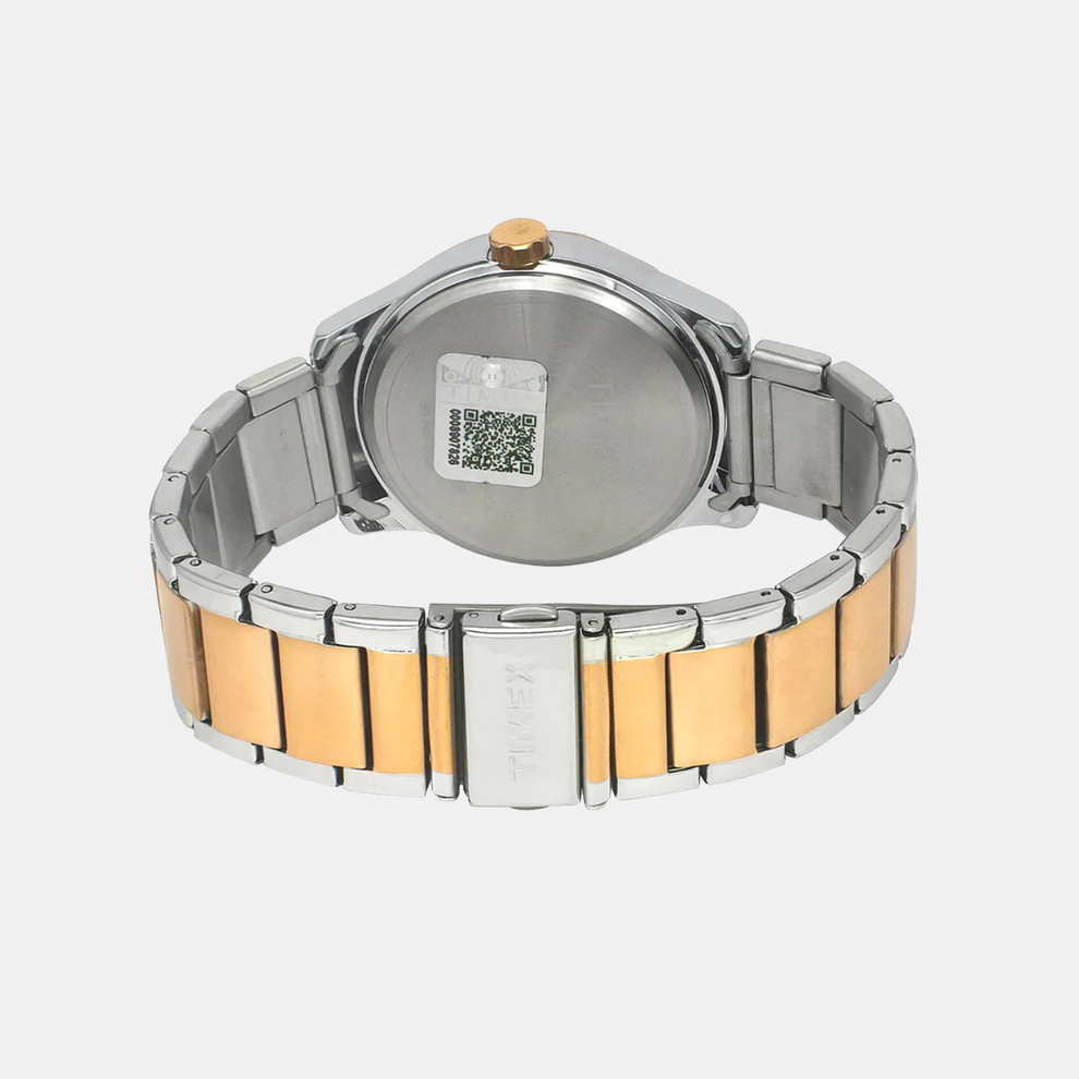 Timex TW0TG7629 Men’s Rose‑Gold Dial Quartz Analog Watch