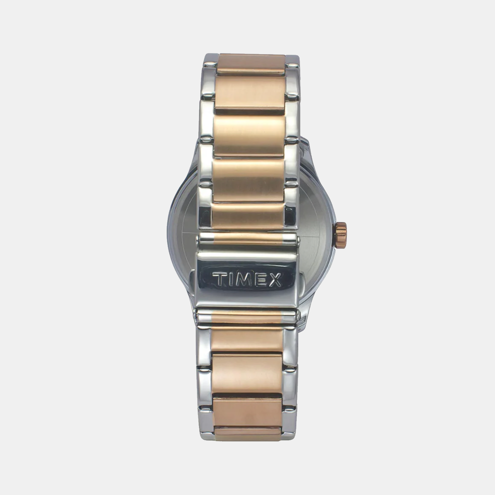 Timex TW0TG7629 Men’s Rose‑Gold Dial Quartz Analog Watch