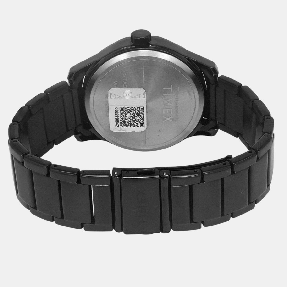 Timex TW0TG7630 Black Dial Black Stainless Steel Bracelet Analog Men Watch – Round Case, Quartz Movement