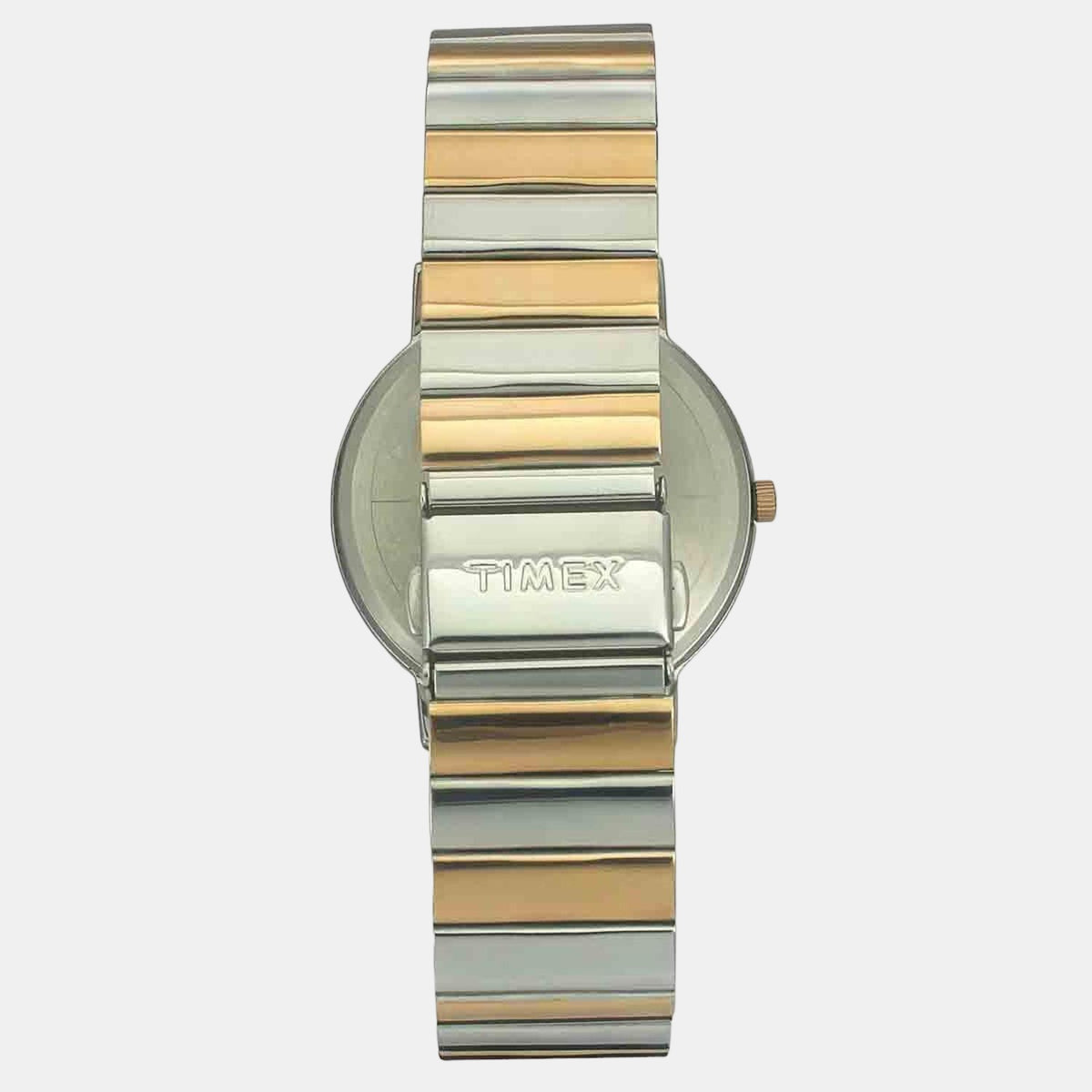 Timex TW0TG8008 Two-Tone Stainless Steel Bracelet Analog Men Watch – Blue Dial, Round Case, Quartz Movement