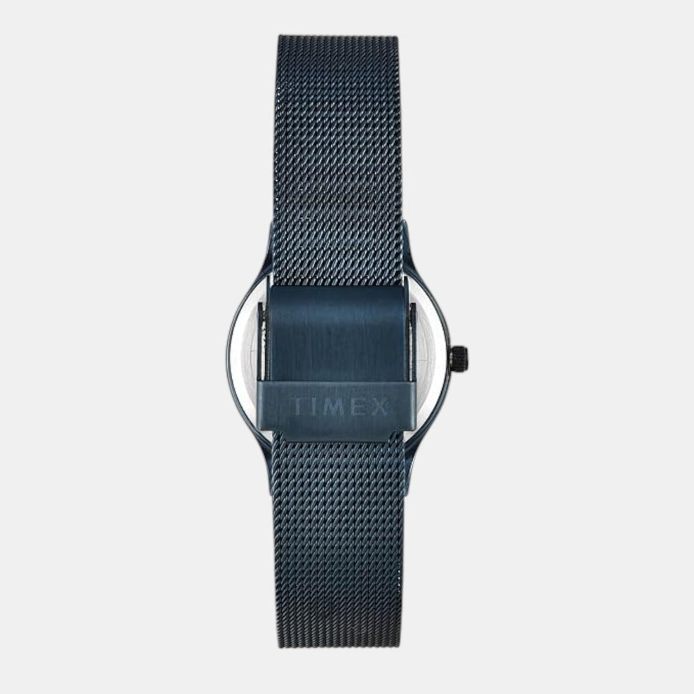 Timex TW0TL8717 Women’s Blue Dial Analog Watch with Stainless Steel Strap