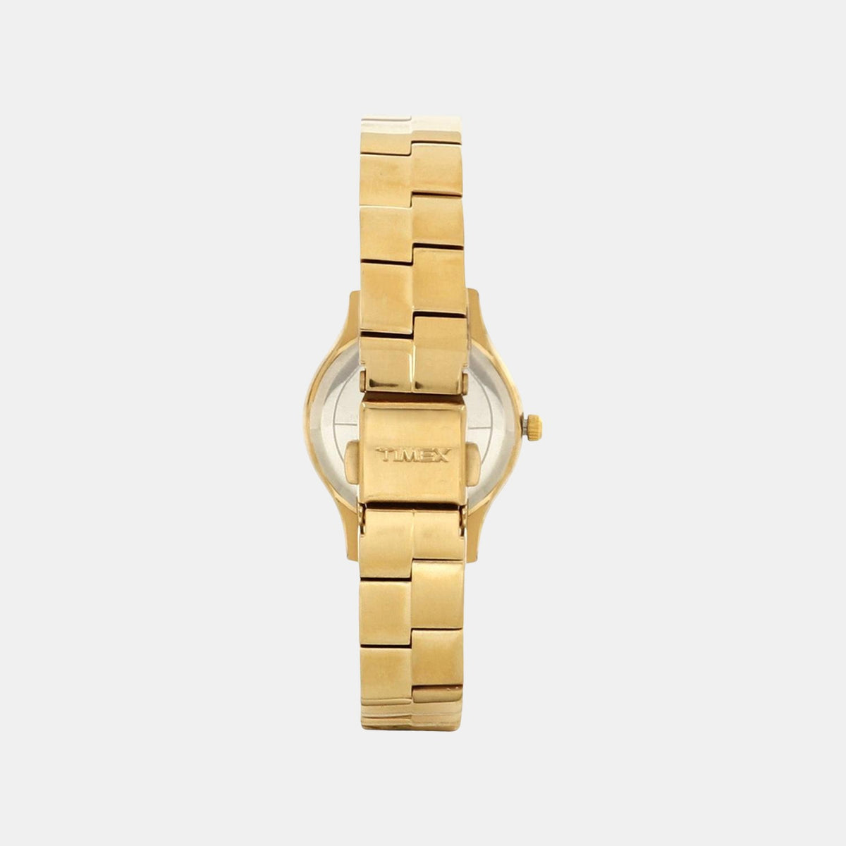 Timex TWUTL9501 Analog Quartz Watch for Women – Champagne Dial, Gold‑Tone Stainless Steel Bracelet