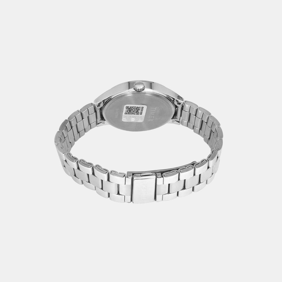 Timex TWEG18420 Mens Blue Dial Quartz Analog Watch Stainless Steel Bracelet Round Watch