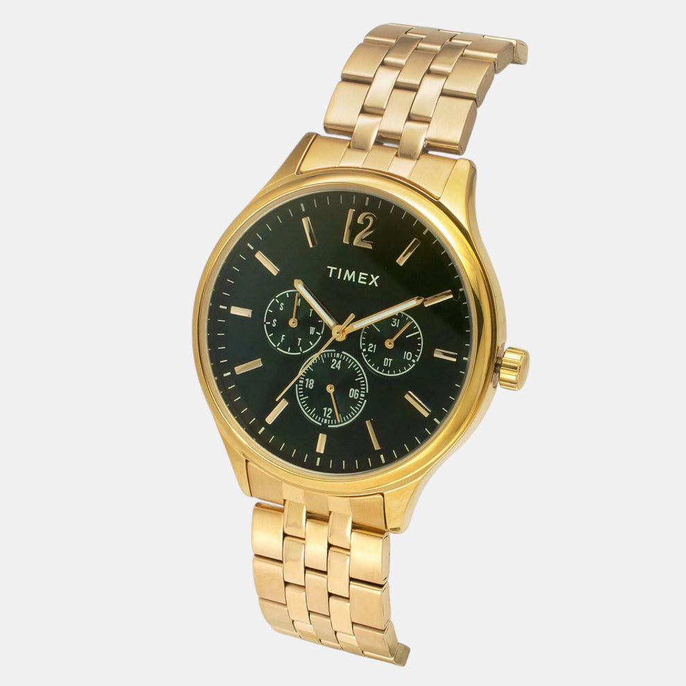 Timex TWEG18435 Men’s Green Dial Quartz Analog Watch