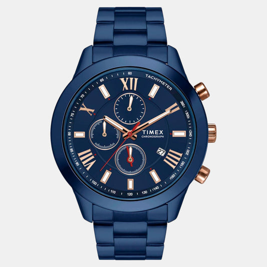 Timex TWEG18517 Men’s Blue Dial Chronograph Quartz Watch