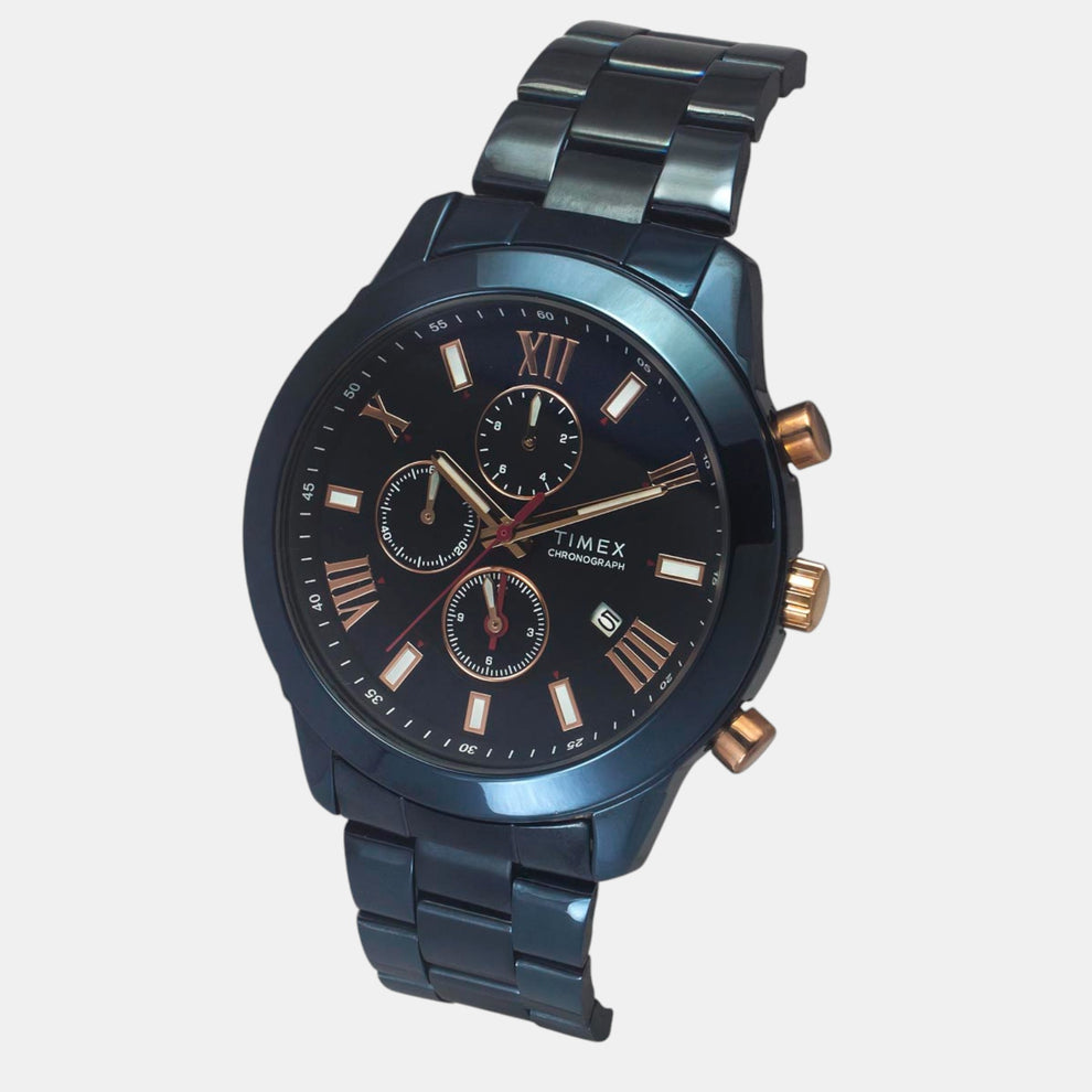 Timex TWEG18517 Men’s Blue Dial Chronograph Quartz Watch