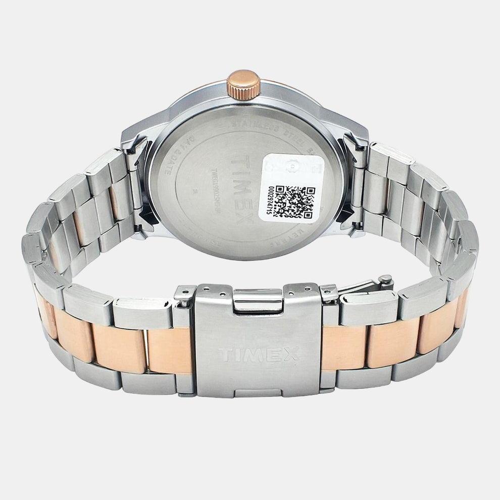 Timex TWEG19902 Men Beige Dial Chronograph Stainless Steel Quartz Watch