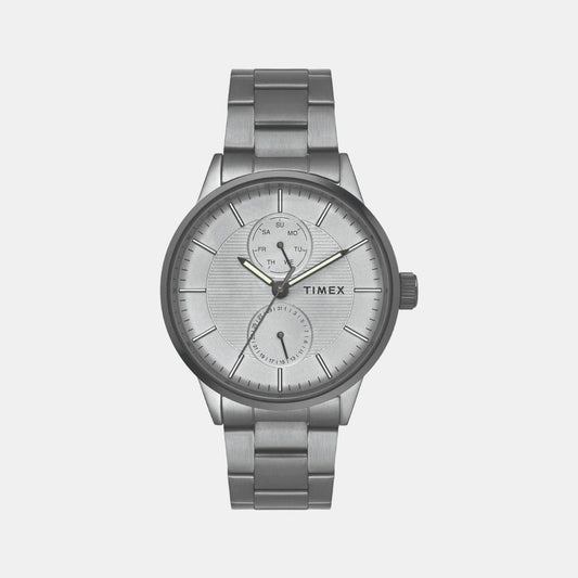 Timex TWEG19904 Men Grey Dial Analog Stainless Steel Watch – Quartz Chrono