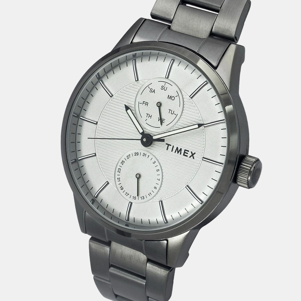 Timex TWEG19904 Men Grey Dial Analog Stainless Steel Watch – Quartz Chrono