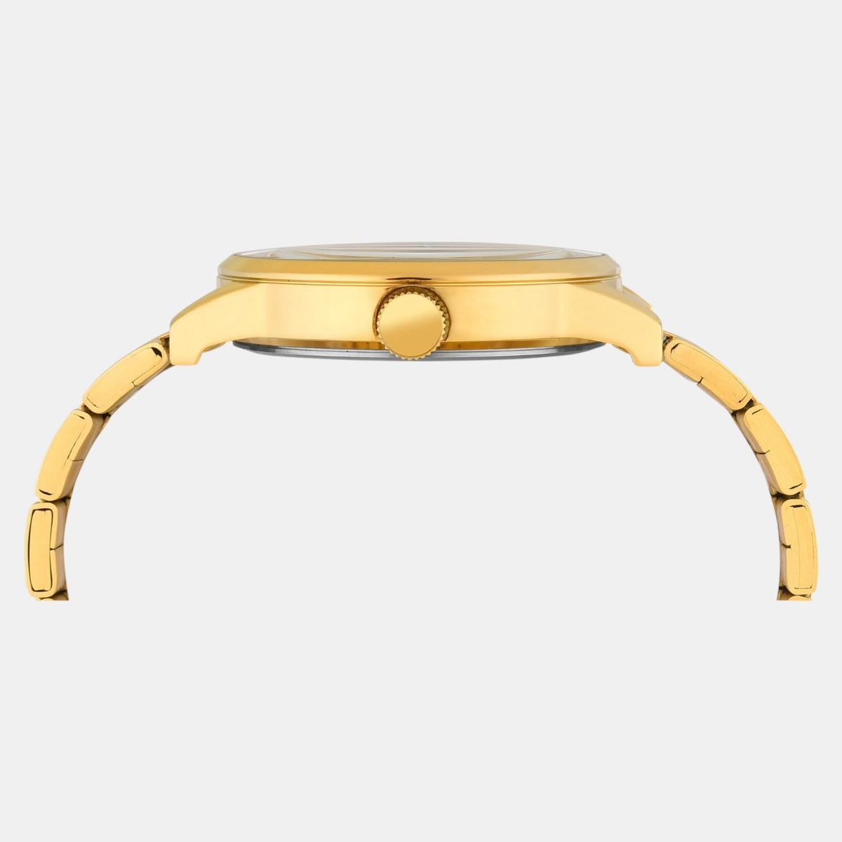 Timex TWEG19945 Gold Dial Round Case Analog Men Watch – Stainless Steel Bracelet, Quartz Movement