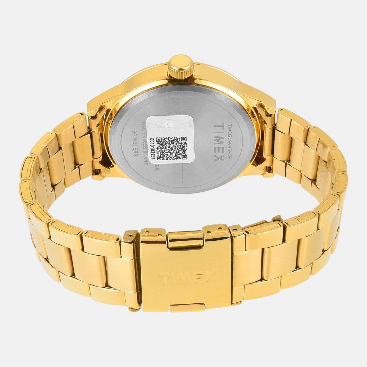 Timex TWEG19945 Gold Dial Round Case Analog Men Watch – Stainless Steel Bracelet, Quartz Movement