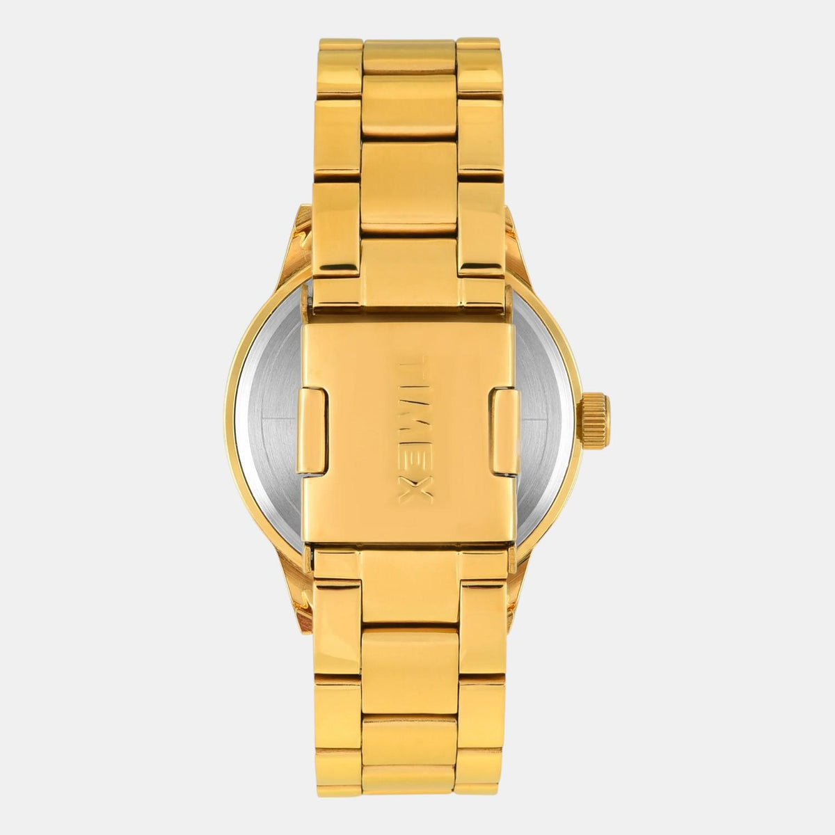 Timex TWEG19945 Gold Dial Round Case Analog Men Watch – Stainless Steel Bracelet, Quartz Movement
